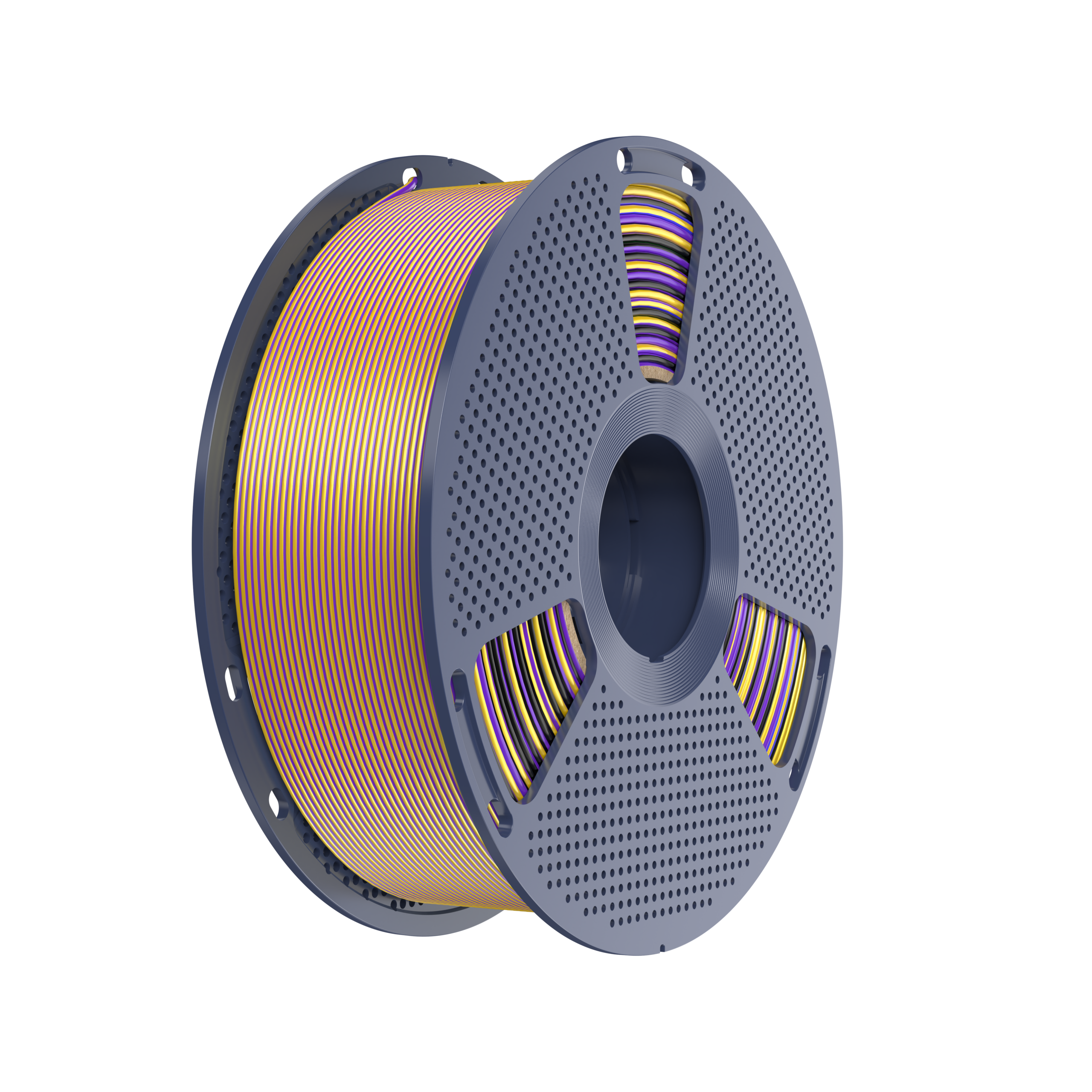 SUNLU Silk PLA+ Tricolor  1,75 mm 1KG, Black Gold Purple